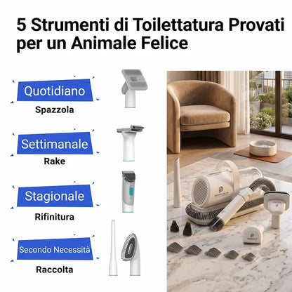 Il Kit Toelettatura Ultrasilenzioso 7-in-1 che elimina lo stress e i peli per sempre | ProsolveLab