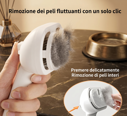 VapoBrush Prosolvelab™ - Spazzola a Vapore Massaggiante 3 in 1 per Cani e Gatti