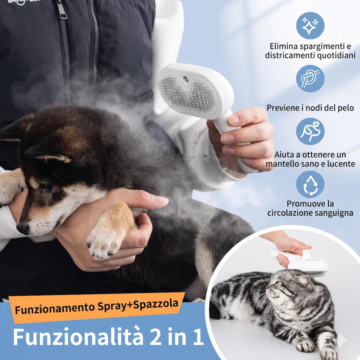 VapoBrush Prosolvelab™ - Trattamento Preventivo Contro Dermatiti e Nodi del Sottopelo